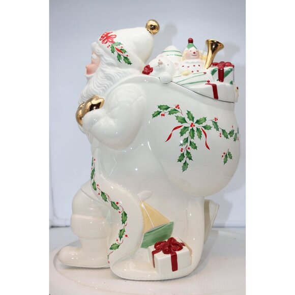 Cookie Jar - Lenox - Santa Skates to a New Millennium - Picture 4 of 10